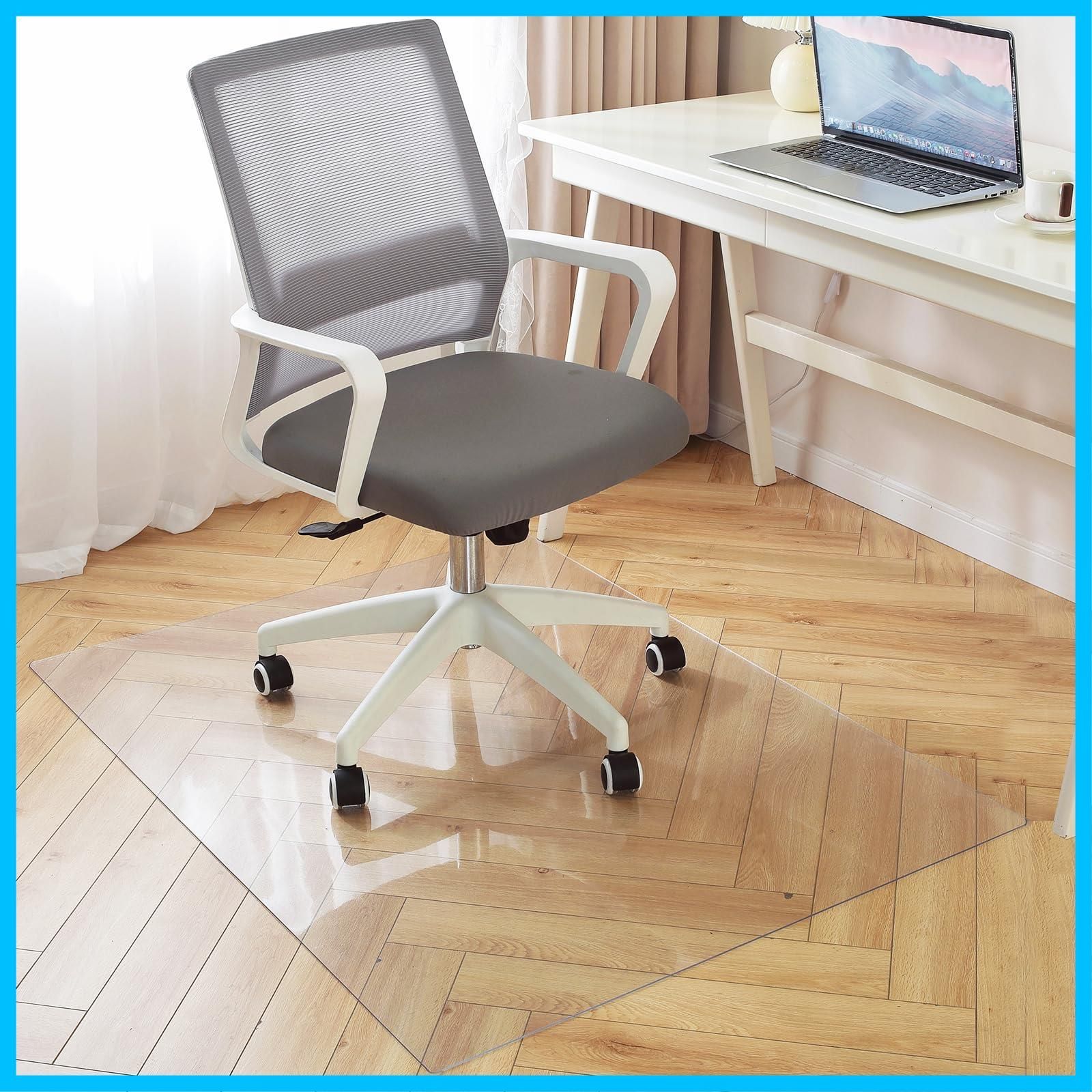 【特価商品】キッチンマット チェアマット 透明 150 × 100 cm [拭くだけ] 椅子 チェア マット 床保護マット デスク下マット チェアーマット PVC ずれない フローリング 巻きグセが付きにくい 傷 