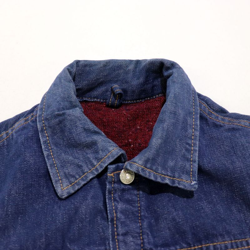 60s vintage FOREMOST 裏地付き バッドダイ デニムジャケット メンズ
