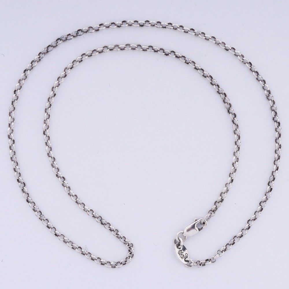 Chrome Hearts シルバー　ロール　チェーン　ネックレス　16inch Chrome Hearts クロムハーツ 925 ロールチェーン16インチ
