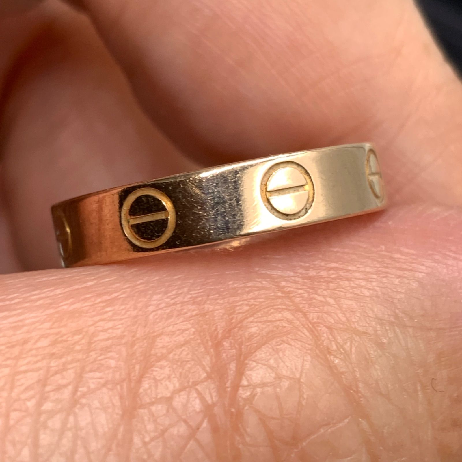 カルティエ ミニ ラブリング 3.7g ピンクゴールド