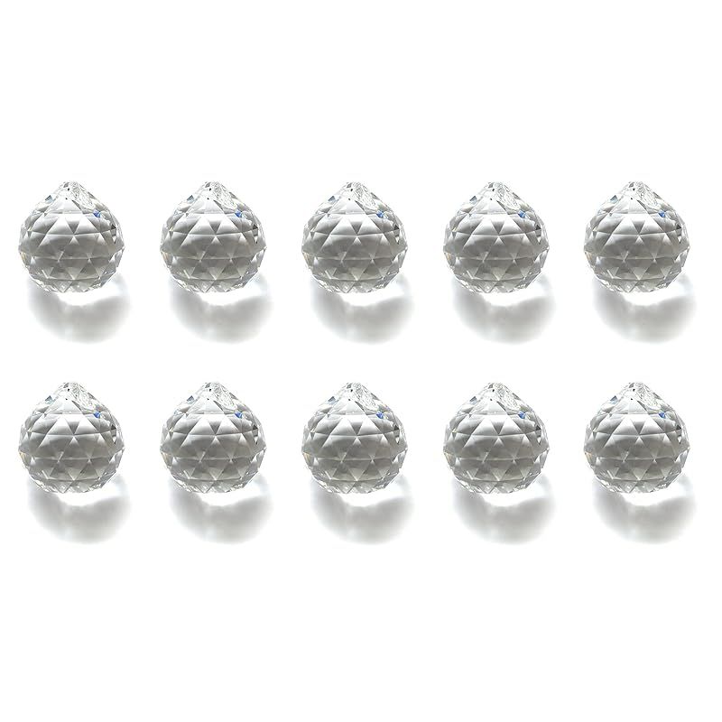 sky voyage サンキャッチャー トップ ボール 20mm 30mm 40mm クリスタル クリア (40mm 10個) 0