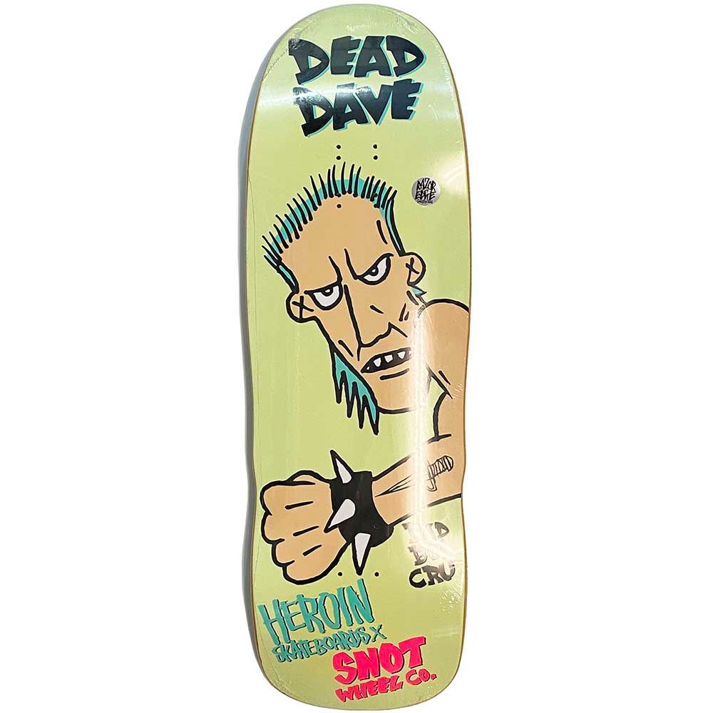 10.1インチ 2023年モデル HEROIN ヘロイン x SNOT WHEEL DEAD DAVE BAD BOI DECK デッキ 板【スケートボード/スケボー/SKATEBOARD】