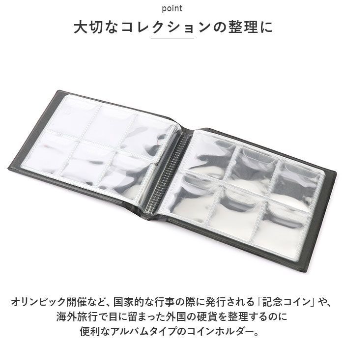 外国コイン60枚　アルバム付き ☆ コインアルバム 収納ケース coin60 コイン 収納 ケース