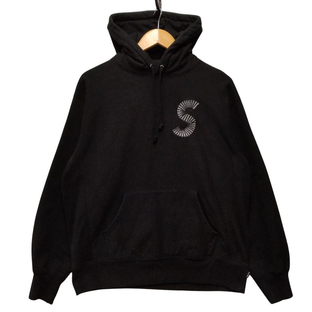 SUPREME シュプリーム S Logo Hooded Sweatshirt Sロゴ スウェット パーカー ブラック サイズS 正規品 / 34674