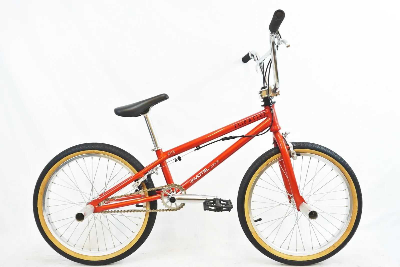 【山口さま候補】MOTEL WORKS AUX BMXバイク オレンジ20インチ MOTELWORKS モーテルワークス キッズ バイク 自転車 BMX 16inch