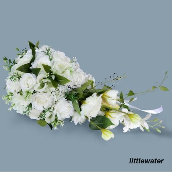 ◆ウエディングブーケ ブートニア 手首の花 結婚式 ローズ 造花 成品 ウェディング用 アレンジメント 花嫁 披露宴 手作り キット ブライダルブーケ ◇ウエディングブーケ ブートニア 手首の花 結婚式 ローズ