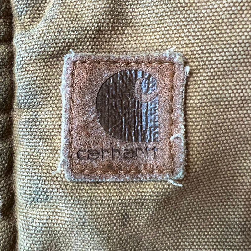 雰囲気系 90s Carhartt 裏ボア ライナー付き ハイネック ダック ベスト