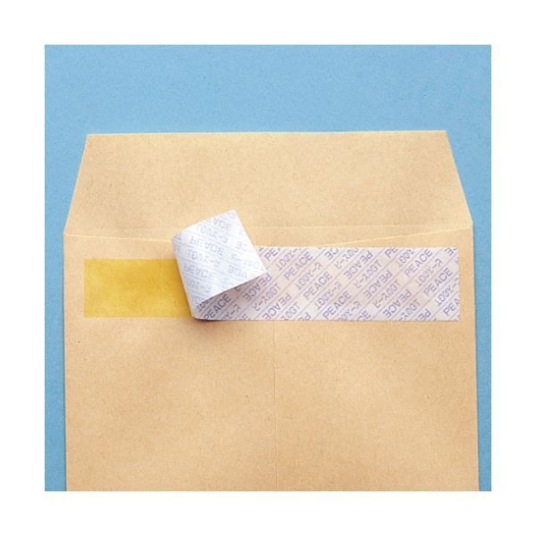 まとめ ピース R40再生紙クラフト封筒 テープのり付 長3 85g m2 〒枠あり 業務用パック 497 1箱 1000枚 ×3セット