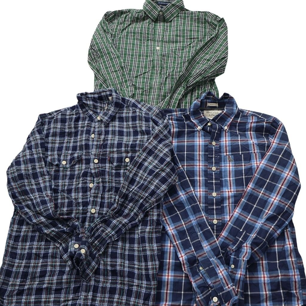 ★*★様 アメリカ古着　ブランドシャツ　長袖　ミックス　まとめ売り　40着セット 受注生産】【長袖シャツミックス レギュラーサイズ】 S - M - L