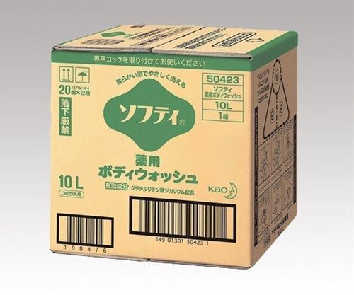 4営業日で発送 花王 ソフティ 薬用ボディウォッシュ 10L バッグインボックスタイプ 介護用 504234 1箱 ケース