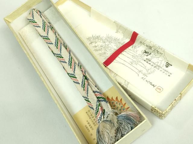 平和屋本店 上 有職組紐道明 帯締め 笹浪組 宮内庁御用 国立博物館御用 東京芸術大学御用 DZAA11368kh5