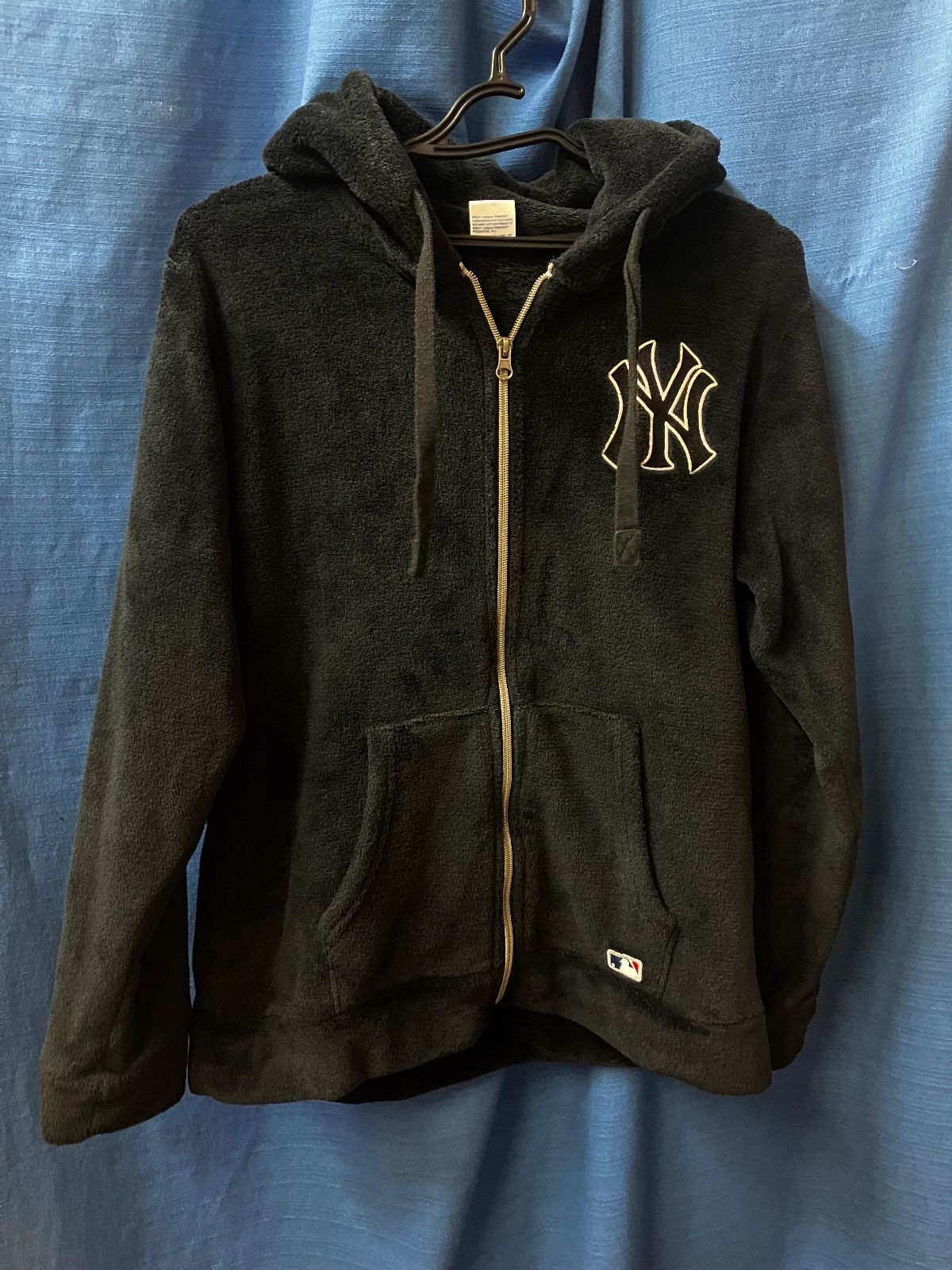 【必見！】ニューヨーク　ヤンキース　ふわふわパーカー　L ブラック
