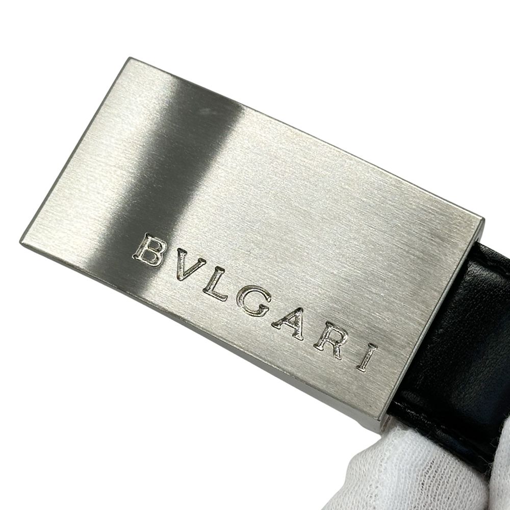 ブルガリ BVLGARI ベルト メンズ ブランド レザー ブラック