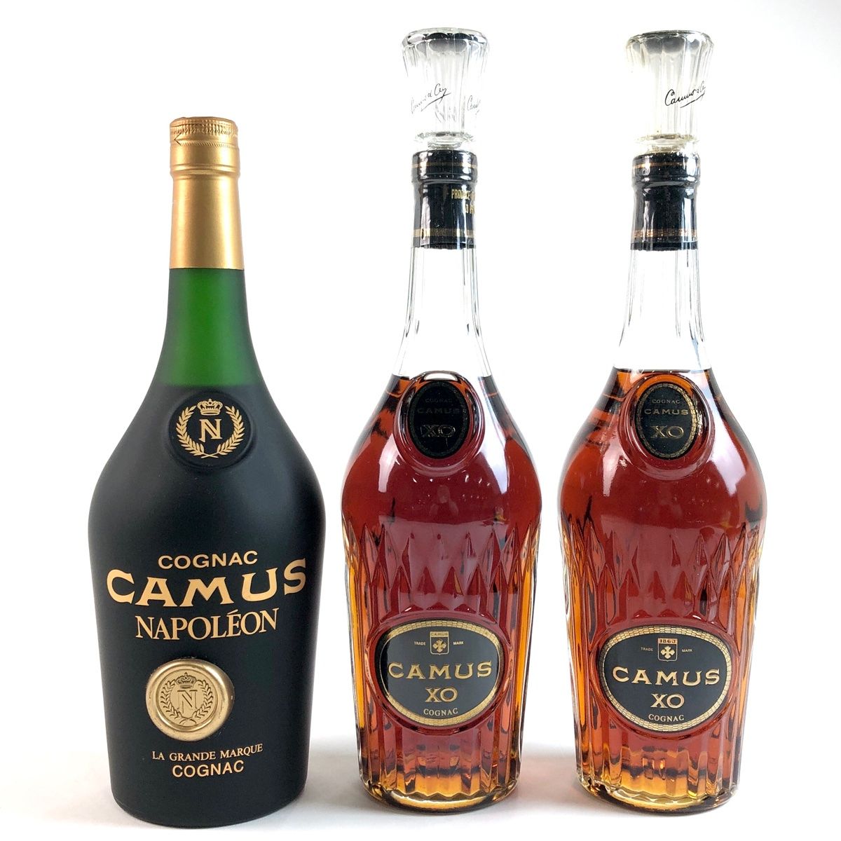 3本 カミュ CAMUS ナポレオン ラ グランマルキ XO ロングネック 700ml ブランデー セット 古酒