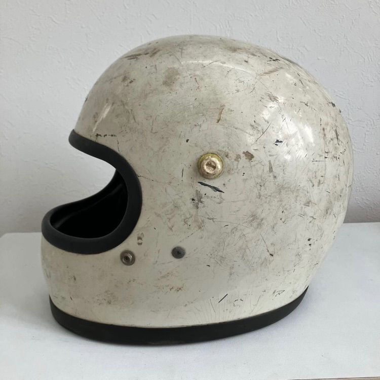 BELL STAR ☆ビンテージ 当時物 1970年代 XLサイズ 白 族ヘル Z1