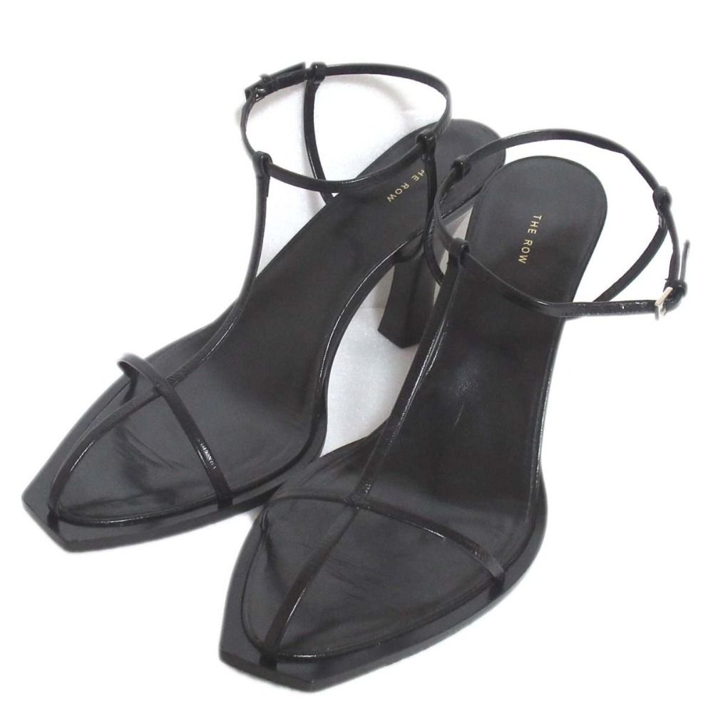 美品 THE ROW ザロウ T BAR HEEL SANDAL キッドレザー アンクル  