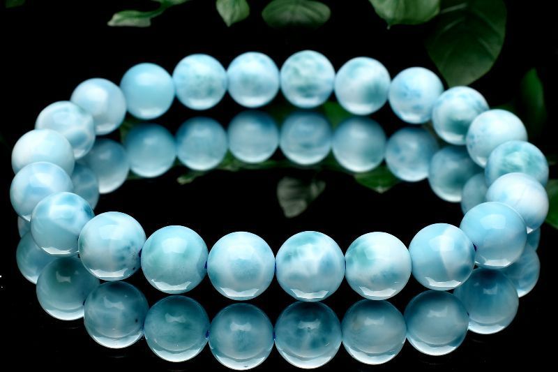 １点物 AAA 癒やしの石 ラリマー 8.5mm ブレスレット パワーストーン 天然石 _U7541