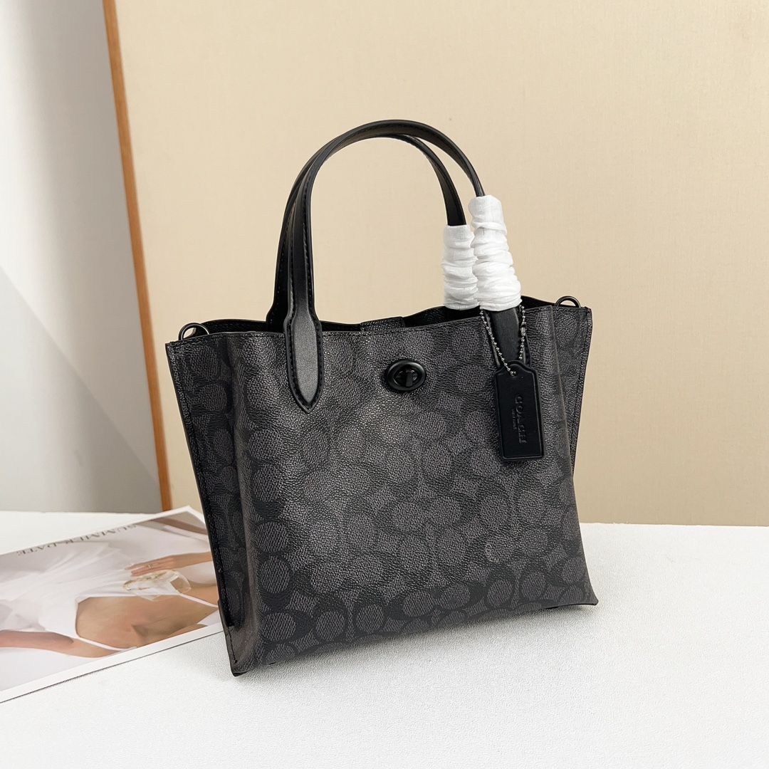 激安通販 コーチバッグ 新品】COACH C8562 トート チャコール/ブラック バッグ