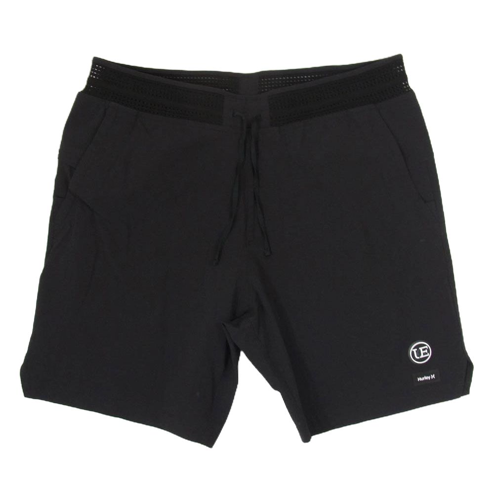 uniform experiment ユニフォームエクスペリメント × Hurley ハーレー ロゴプリント ナイロン ハーフパンツ ショーツ ブラック系 L【中古】
