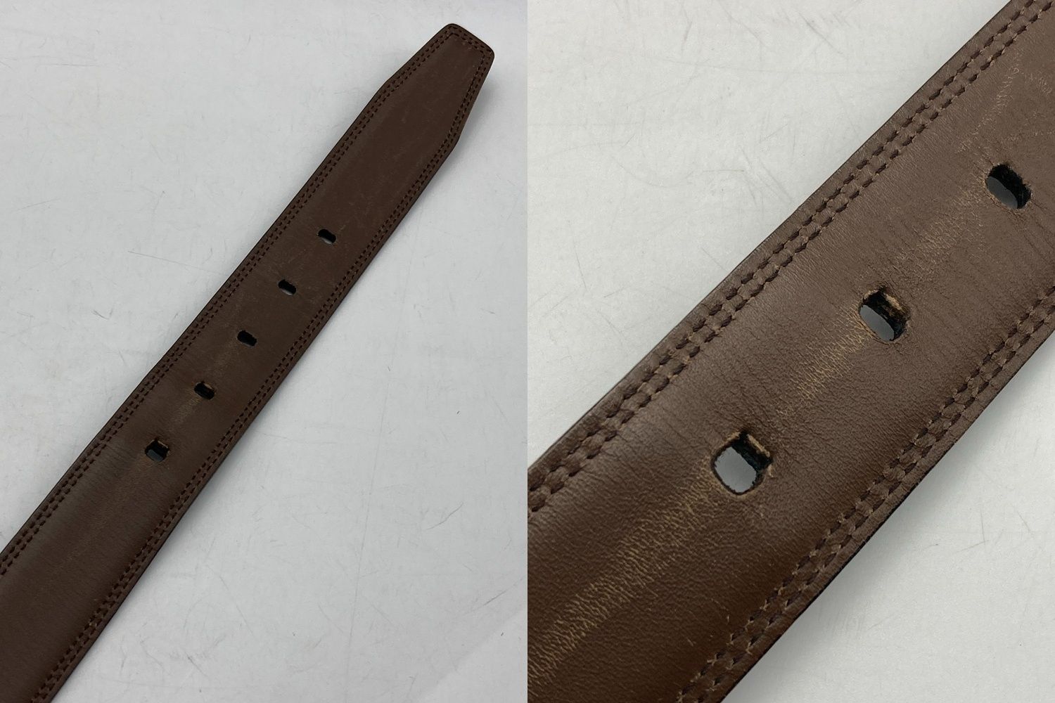 BALLY バリー 回転バックル レザー ベルト リバーシブル ブラウン(艶あり)/ブラウン メンズ 中古 D4 Bally - BALLY バリー 回転バックル レザー ベルト リバーシブル