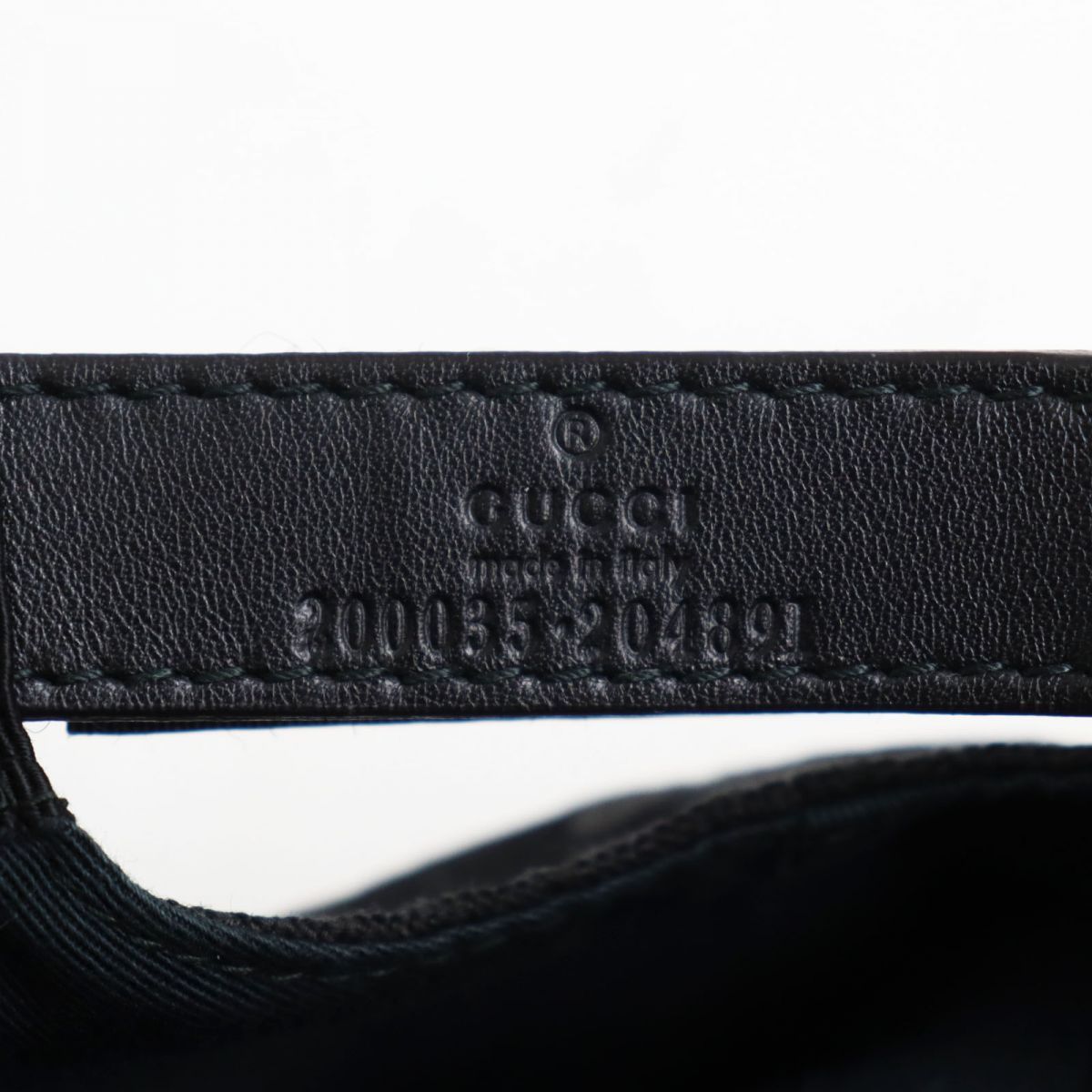 美品○GUCCI グッチ 20035 GGキャンバス シェリーライン/ウェブライン