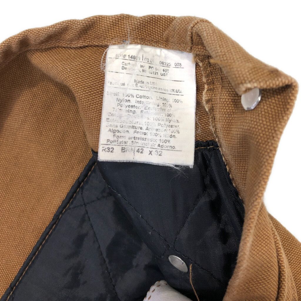 オーバーオール カーハート 90s USA製Carhartt ダック ダブルニー