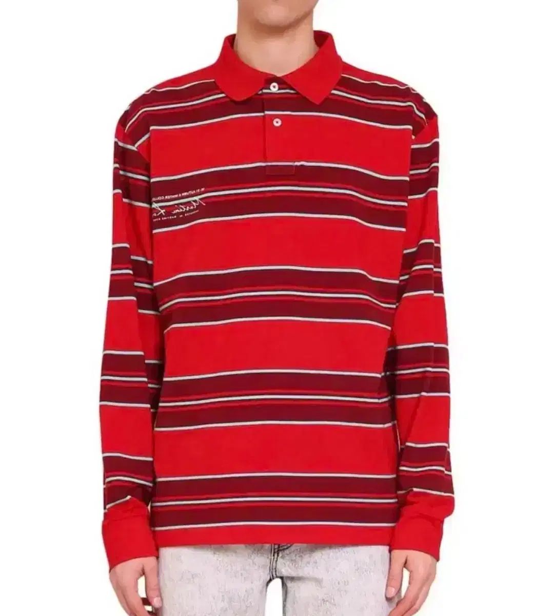 Martine rose(マーティン・ローズ) ストライプ pk カラー ティー M サイズ