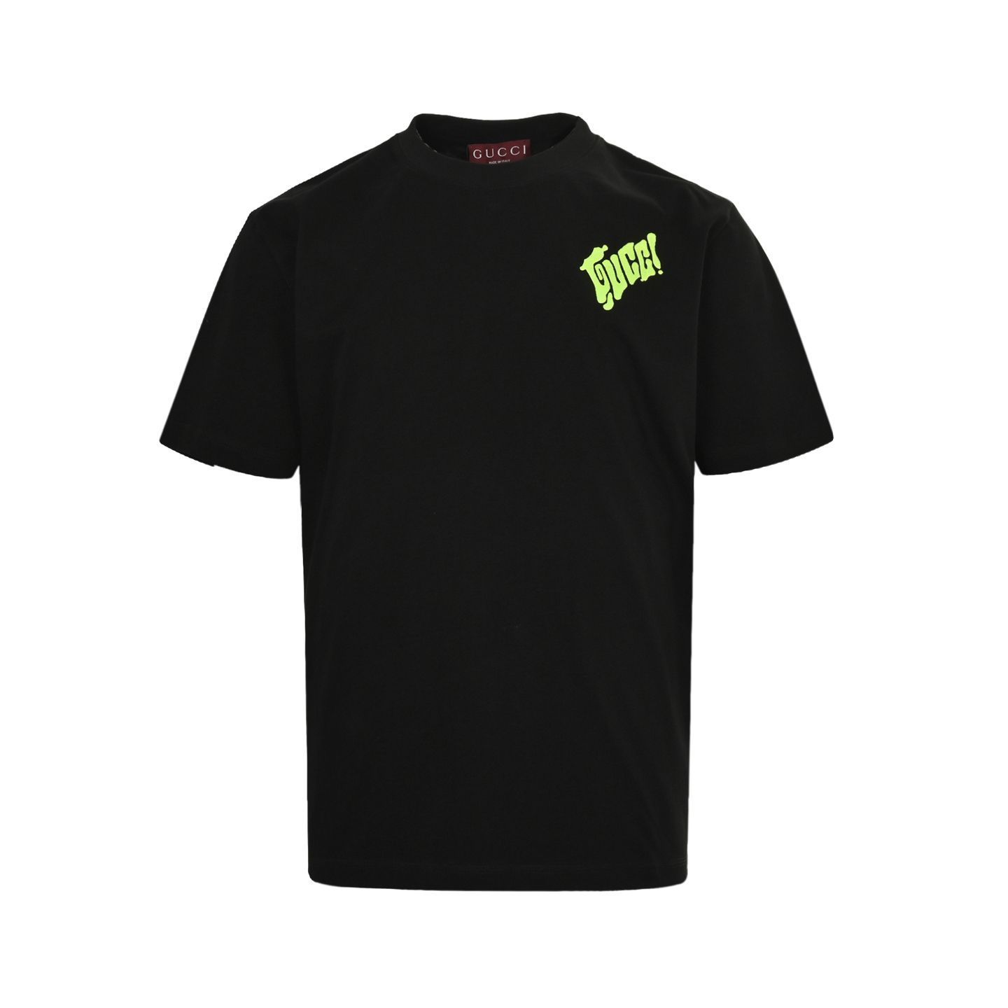 GUCCI ブラック Tシャツ グラフィック 今日特価】Gucci Lido シリーズ ブラック文字 T シャツ - メルカリ