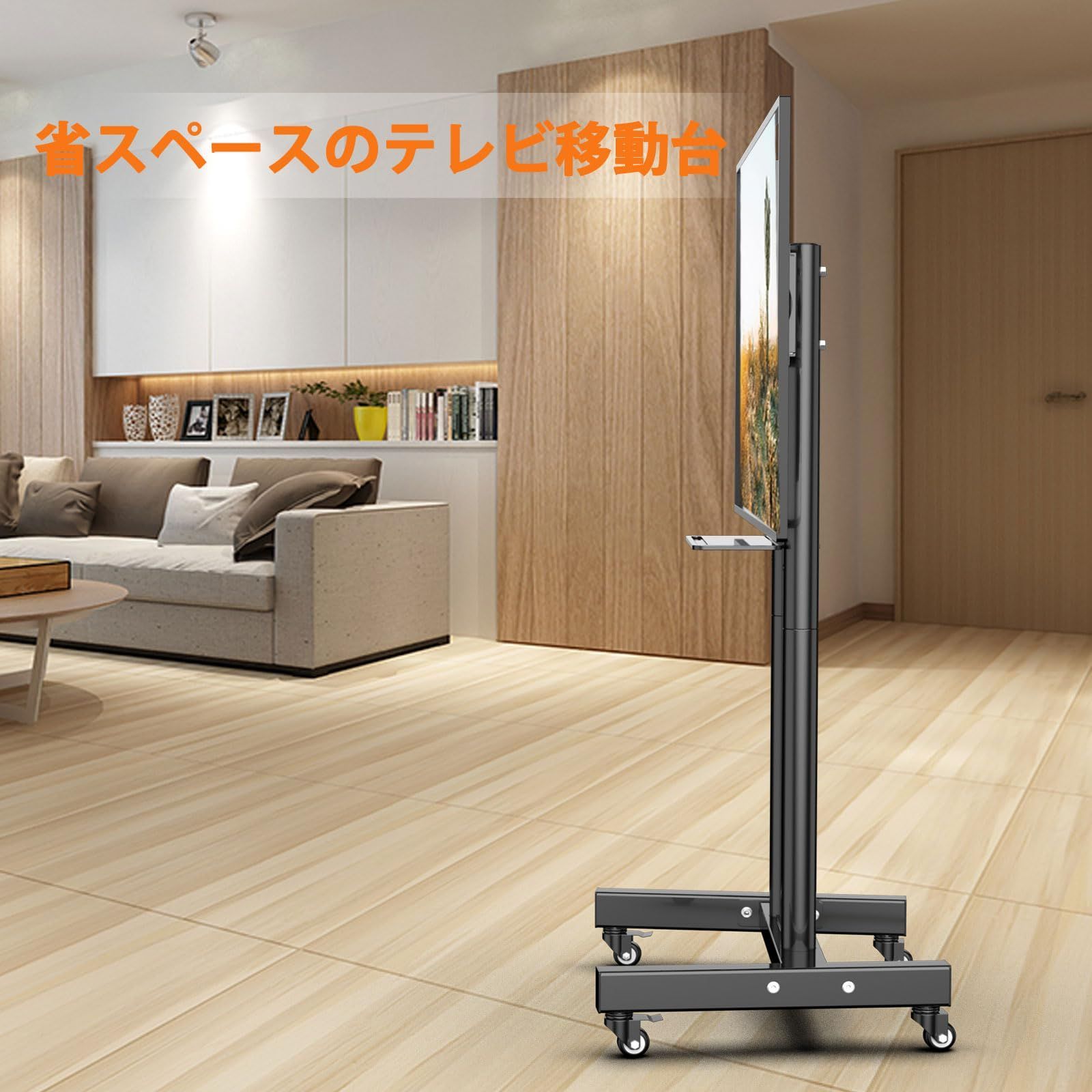 100x100-400x400mm32 VESA 40 tvモニタースタンド 移動式 43 壁寄せ 