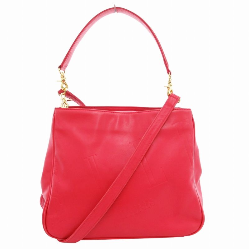 エル ELLE ハンドバッグ ショルダー 2WAY 斜め掛け ロゴ レザー