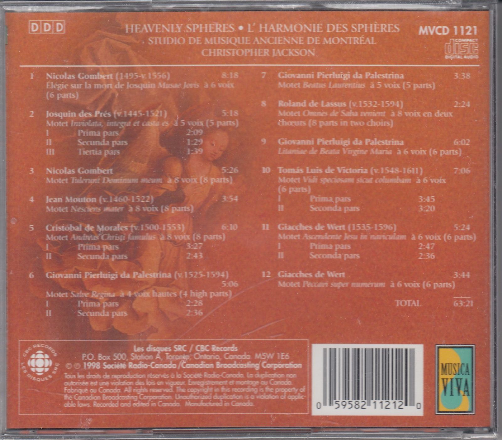 [CD/CBC Records]ニコラ・ゴンベール(1495-1556):ジョスカン・ムサエの死を悼む哀歌&ジョスカン・デ・プレ(1445 ...