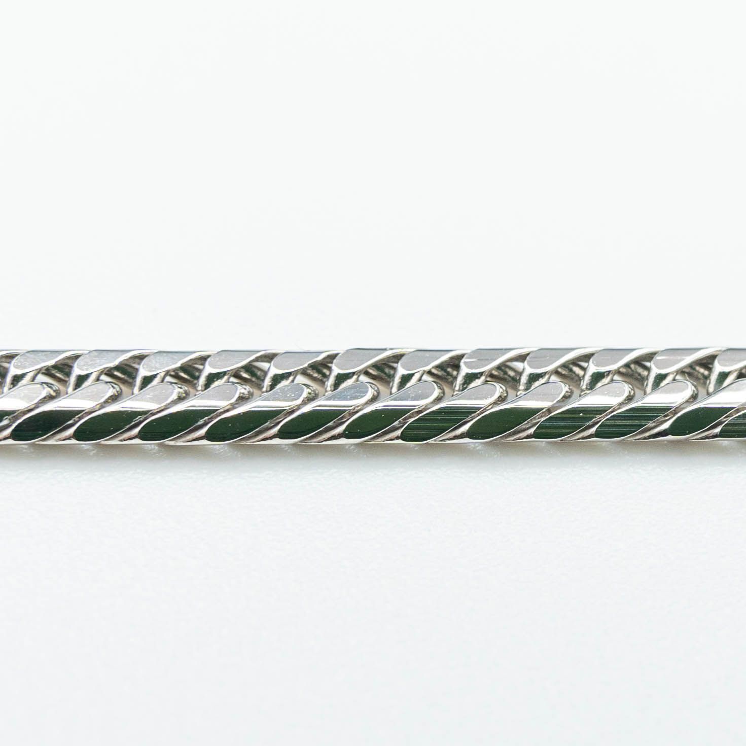 Pt850 プラチナ850 喜平ネックレス（6面カットダブル）50cm/30.2g 幅 