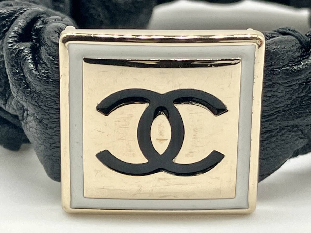 CHANEL chanel シャネル B21B シュシュ 黒 ブラック ヘアアクセサリー ココマーク