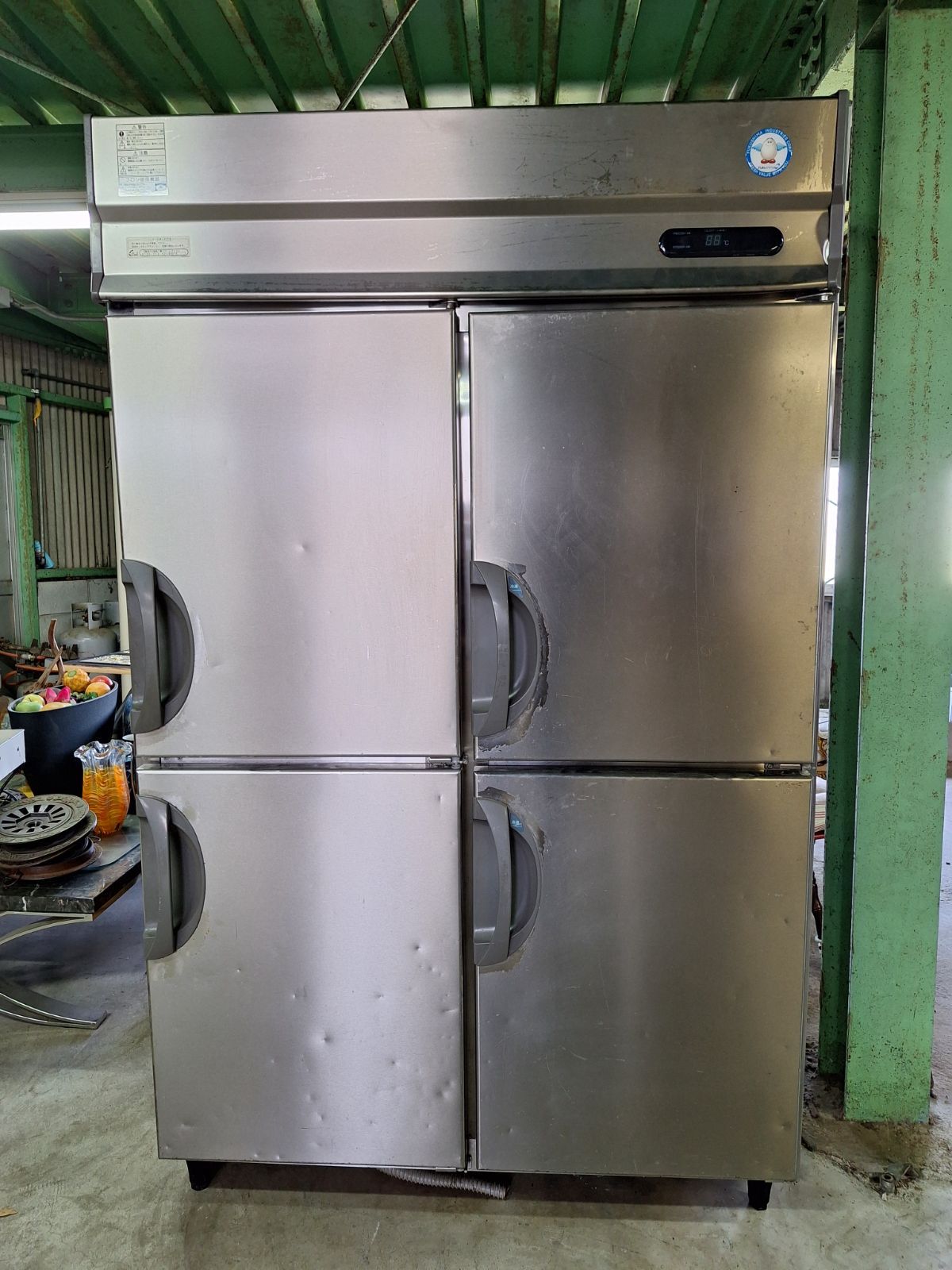 業務用冷藏庫4ドア フクシマ 業務用縦型4ドア冷凍庫 URD54FMTA1 200V