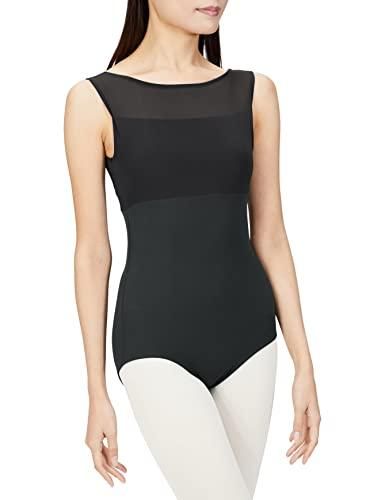【新品・5営業日で発送】DANSKIN(ダンスキン) BACK_CROSS_LEOTARD (DA122101) 色 : ブラック サイズ : L 