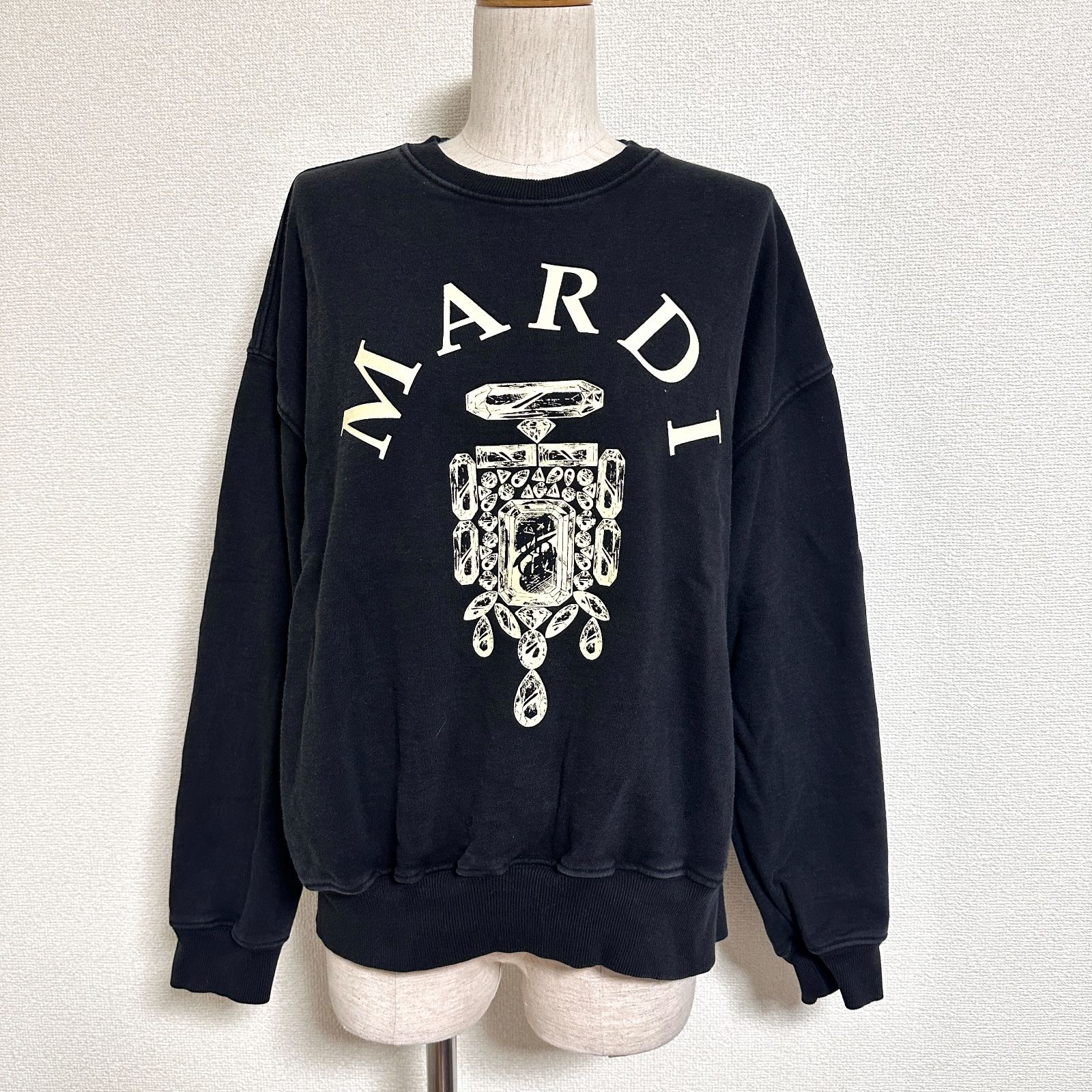 Mardi Mercredi マルディメクルディ SWEATSHIRT BIJOU ビジュー 