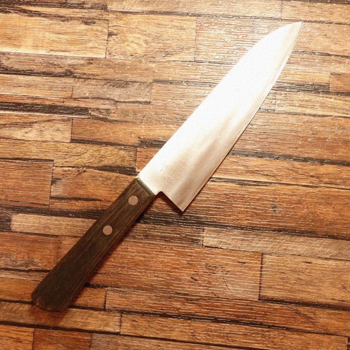 堺末広 鎌形 薄刃包丁 別作 鎌型薄刃包丁 八寸 霞 朴柄 白鞘・箱付