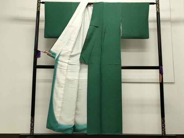 平和屋着物●人間国宝　初代 六谷梅軒(六谷紀久男)錐彫り　重要無形文化　財伊勢型紙　江戸小紋　扇面花尽し　正絹　逸品　CAAS0226th 平和屋着物○人間国宝 初代 六谷梅軒(六谷紀久男)錐彫り 重要無形文化