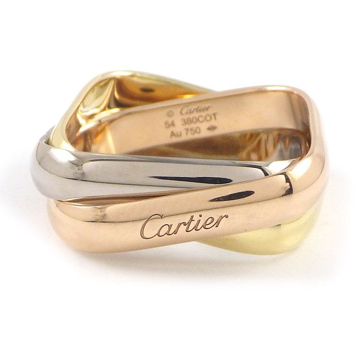 カルティエ Cartier リング トリニティ クッションシェイプ