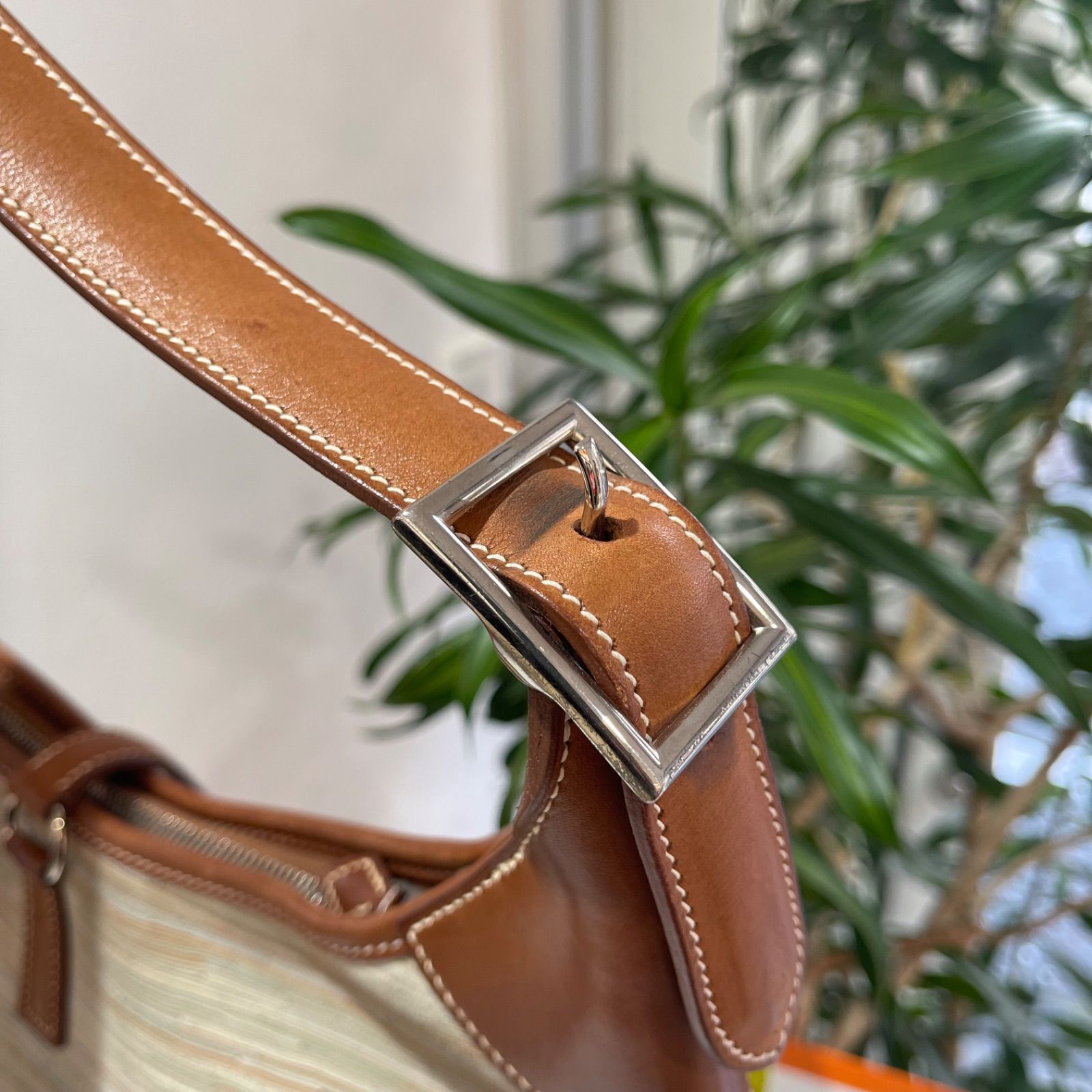 美品】HERMES エルメス トリム35 ヴィブラート×バレニア フォーブ