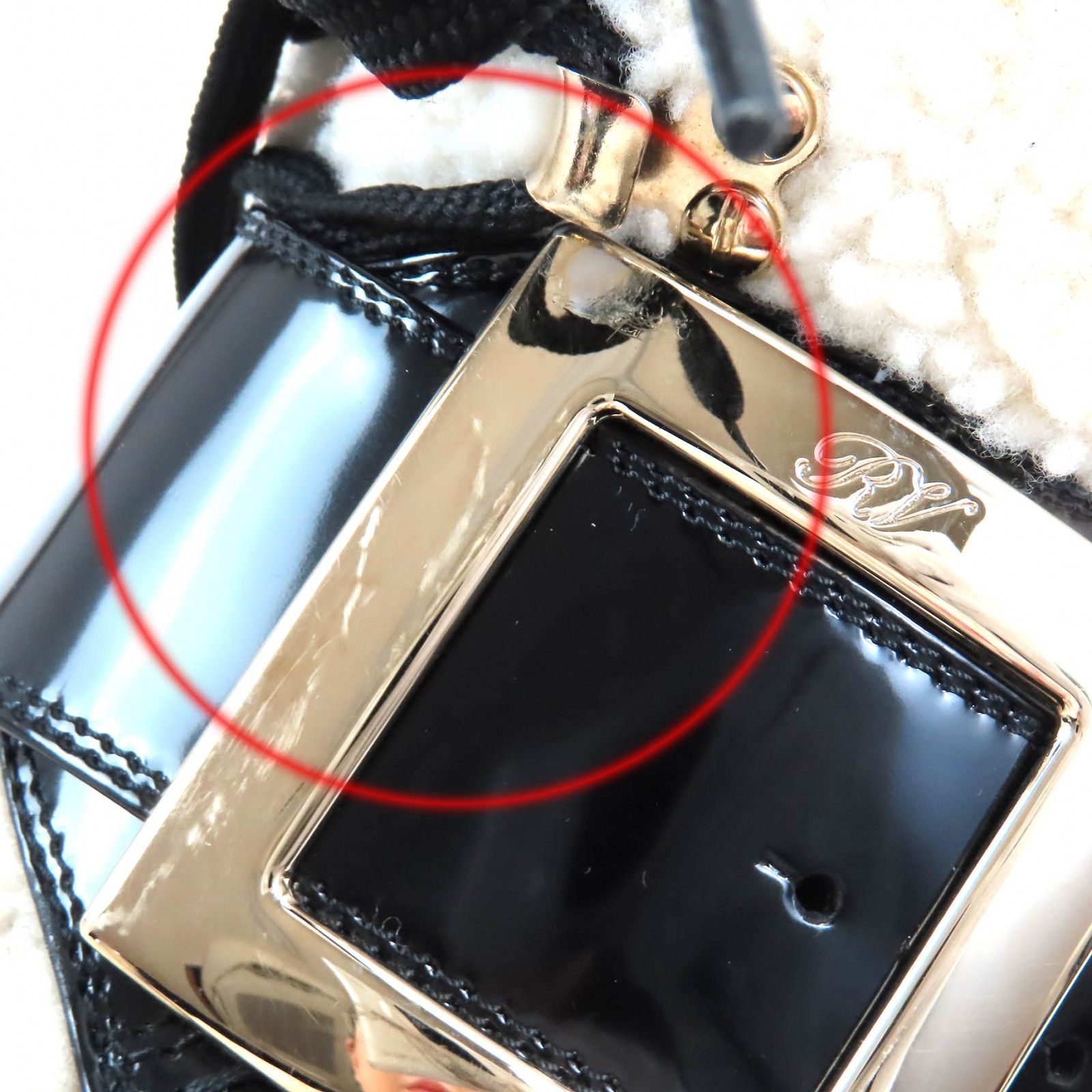 美品△ROGER VIVIER ロジェヴィヴィエ RVW6463385 ヴィヴ ゴーシック