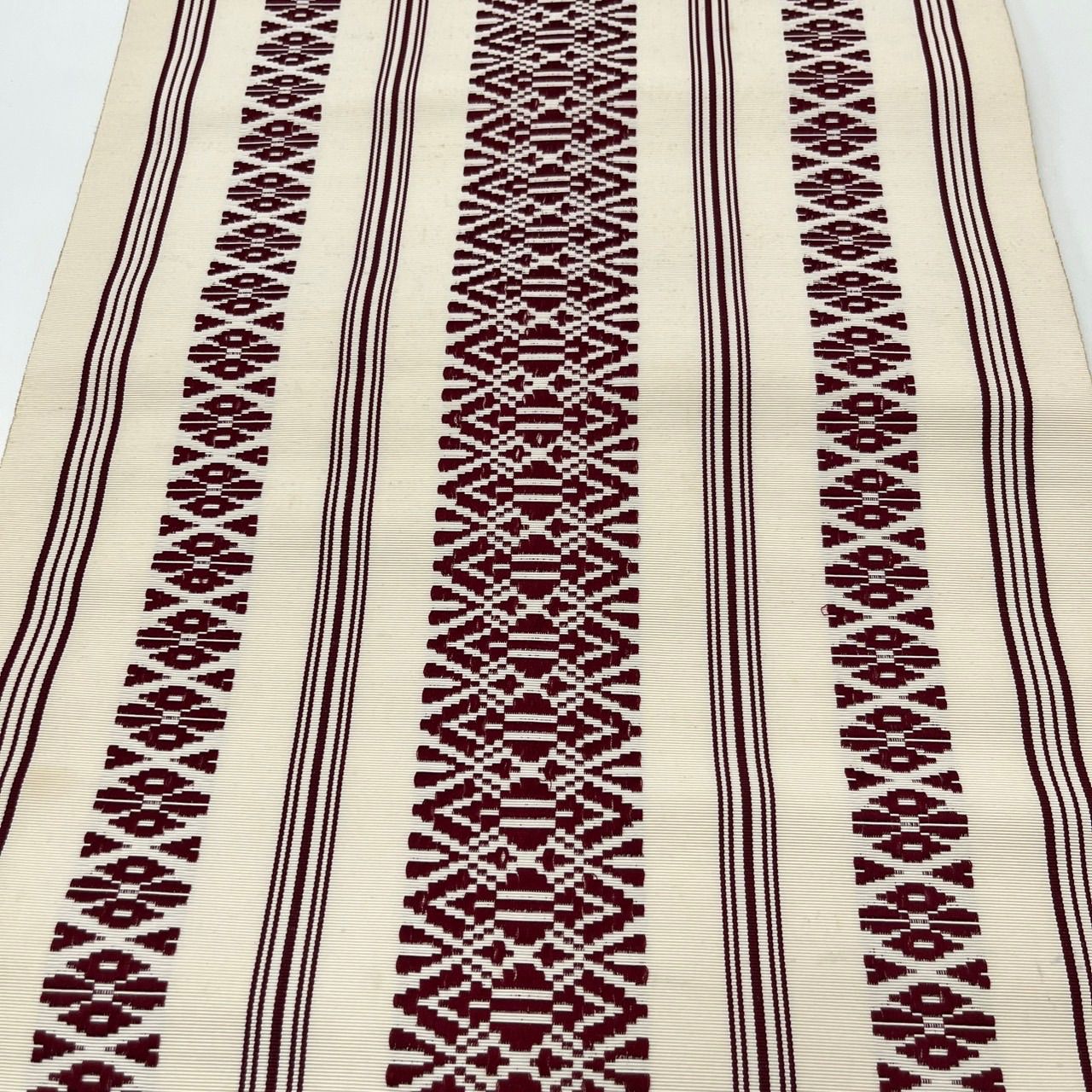 名古屋帯 本場筑前博多帯 博多献上 織り出し 八寸 正絹 着物 MA-343