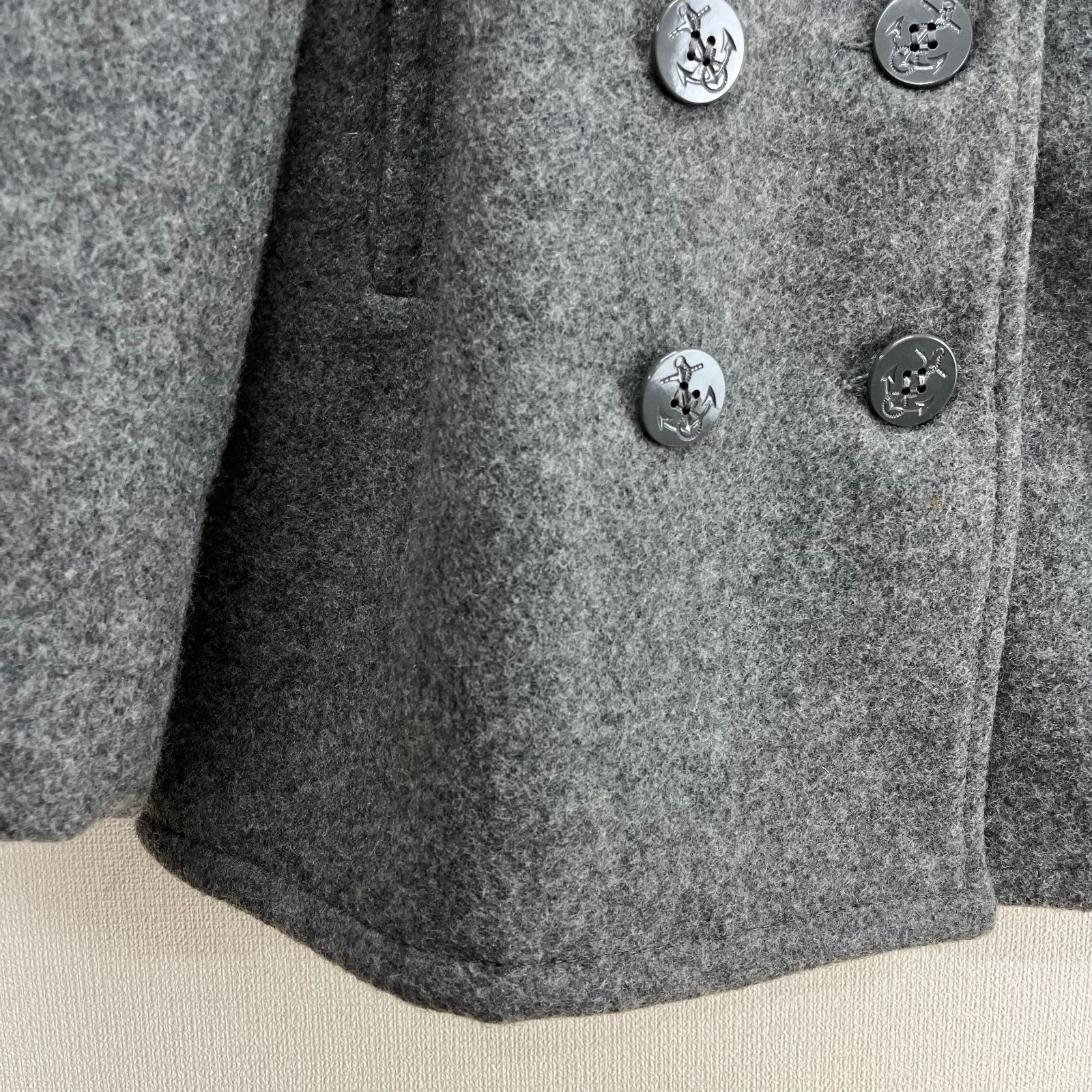 美品 USA製 ショット 740N メルトンウール ピーコート Dネイビー 40 美品 USA製 ショット 740N メルトンウール ピーコート Dネイビー 40