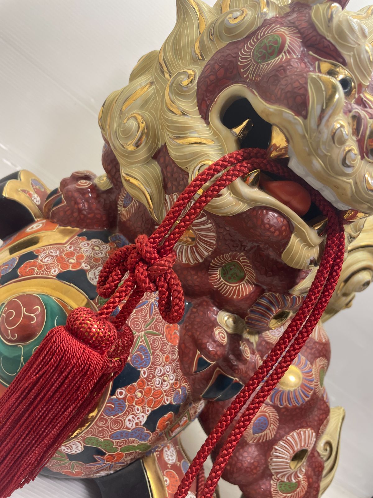 超美品　九谷焼　大型の唐獅子　打出の小槌 九谷焼 大型の唐獅子 打出の小槌 - メルカリ