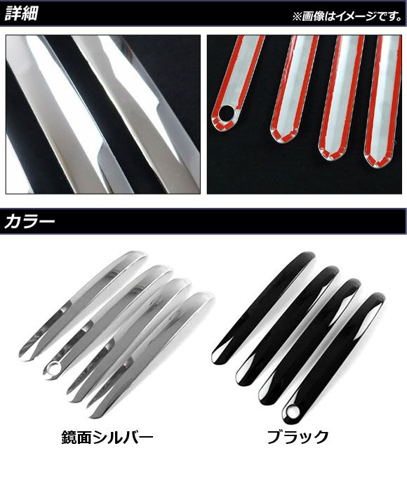 ドアハンドルカバー トヨタ ランドクルーザー 300系 2021年08月～ 鏡面