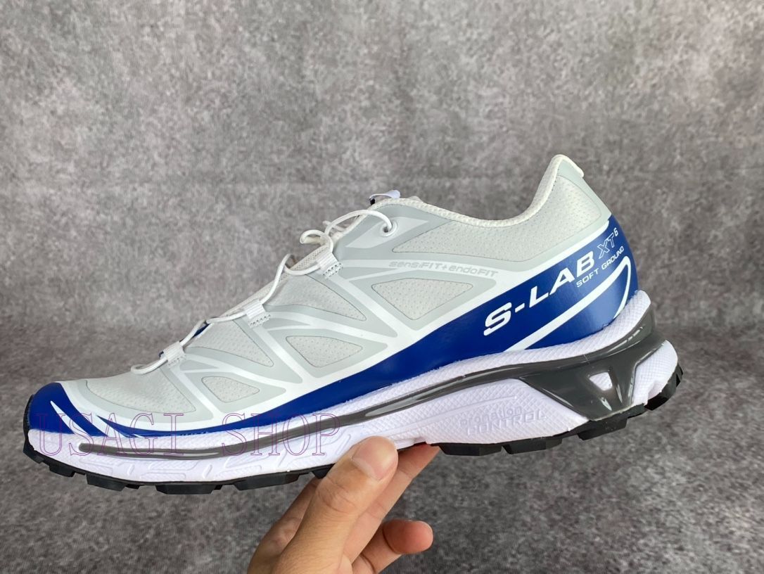 【関税込み】Salomon オフホワイト＆パープル XT-6 スニーカー SALOMON サロモン XT-6 スニーカー ホワイト ローカット