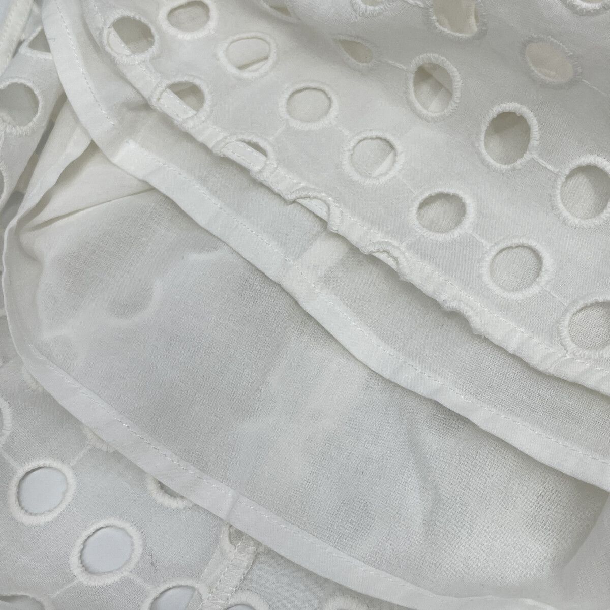 CLANE クラネ 24 SS ホワイト 16112-5272 ホールドットキャミソールワンピース 0