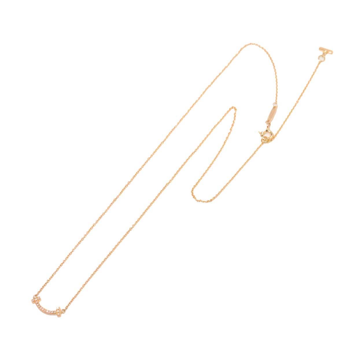 ティファニー TIFFANY&Co. Tスマイル ダイヤ ネックレス 45cm ミニ