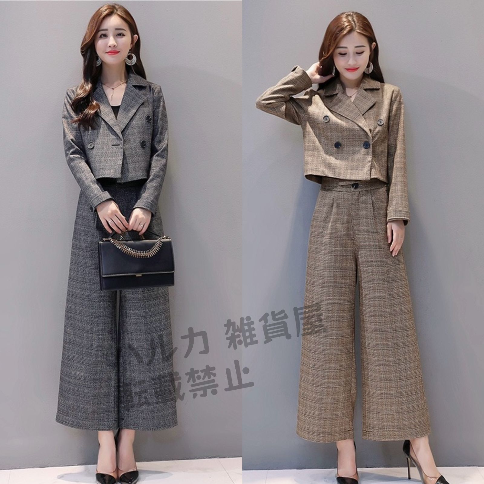 パンツスーツ春 秋 冬 レディース セットアップ チェック フォーマルスーツ 上下2点セット 入学式 スーツ パンツスーツ ビジネス オフィス