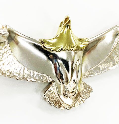 ウィングロック WING ROCK 頭金 イーグル Lサイズ 両目ダイヤ  